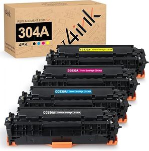 Remplacement de cartouche de toner C530A pour HP 304A CC530A CC531A <span class=keywords><strong>CC532A</strong></span> CC533A pour imprimante couleur HP LaserJet CP2025n CP2025d (lot de 4) - Product Image 1