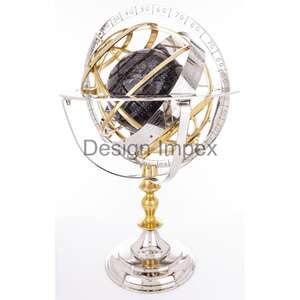 Luxury Gold Geometric <b>Globe</b> Model With Base Portable Rotatable <b>Globe</b> Showpiece Interior Decorative Items Cheap Price - Product Image 2