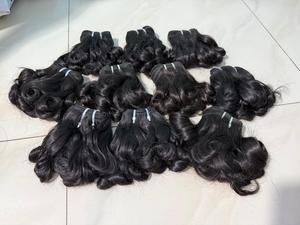 Vente en gros d'extensions de cheveux bouclés pour bébé indien brut à 100% cuticules alignées faisceaux de cheveux humains non transformés avec expédition rapide - Product Image 6