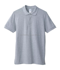 Polos Unisex de algodón 100%, polos transpirables a la moda, fabricante de polos, Color sólido de alta calidad para hombre, informales en blanco - Product Image 6