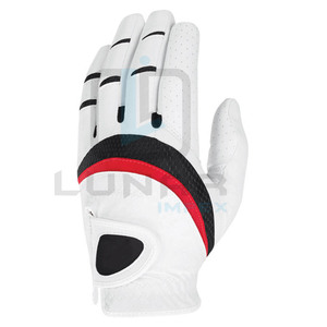 Gants de golf en cuir Cabretta blanc nouveau Design gants en cuir pour joueurs professionnels gauchers pour hommes avec gants de golf respirants - Product Image 1