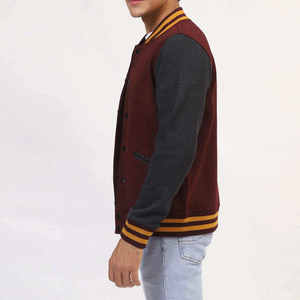 Chaqueta Universitaria para Hombre, Tejido Suave, Cómodo y Transpirable, Chaqueta de Béisbol Universitaria de Algodón para Hombre - Product Image 5