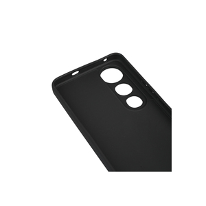 Étui pour Vivo V50 Lite, coque arrière protectrice en silicone mince avec bordure MSRA, noir, compatible avec les téléphones mobiles Realme et TCL - Product Image 2