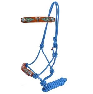 Cabestro de Cuero Ecuestre para Caballos de Primera Calidad, Duradero y Personalizable, Diseño Acolchado Hecho a Mano, para Caballos Islandeses - Product Image 1