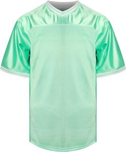 Camiseta de Práctica de Fútbol Americano, Ligera, Transpirable, de Malla de Poliéster, Manga Corta, Ropa de Entrenamiento, Impresión por Transferencia de Calor, Color OEM - Product Image 2