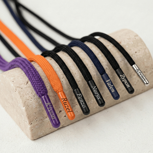 Cordones Trenzados de 8 Hilos con Logotipo Personalizado, Ecológicos, de Poliéster/Algodón con Acabado Encerado |   Sudadera con Capucha, Pantalones, Cordones y Bolsos en Colores Personalizados - Product Image 2