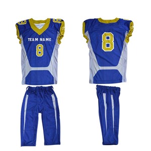 Camiseta de práctica de fútbol americano juvenil de malla de sarga de aparejos personalizados, uniforme de fútbol americano por sublimación para hombres - Product Image 5