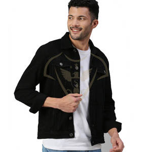 Chaqueta de Mezclilla con Capucha para Hombre, Estilo Urbano, Alta Calidad, Nueva Colección 2023, Cuello Alto, Revestimiento Impermeable, Secado Rápido - Product Image 3