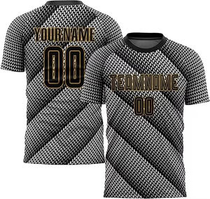 เสื้อฟุตบอลยูนิเซ็กซ์ขายส่ง พร้อมปักหมายเลขและโลโก้ตามสั่ง ระบายอากาศ แห้งเร็ว น้ำหนักเบา คอวี 100% โพลีเอสเตอร์ หลายสี - Product Image 2