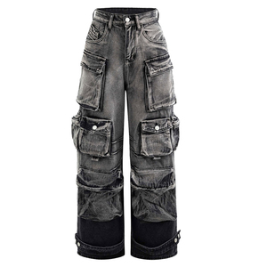 Pantalones vaqueros góticos de nuevo estilo 2025 para hombres al mejor precio, pantalones vaqueros góticos de calle alta con dos bolsillos, servicio OEM - Product Image 5