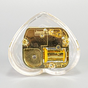 La Doyee Wind-Up Heart Mini Music Box La Vie En Rose Song Característica Cristal transparente Regalo <span class=keywords><strong>de</strong></span> aniversario <span class=keywords><strong>de</strong></span> boda - Product Image 4