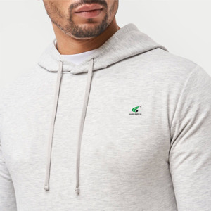 Premium Basics hommes sweats à capuche coton mélangé surdimensionné pull à capuche poids lourd thermique polaire Logo personnalisé sweat à capuche d'hiver - Product Image 6