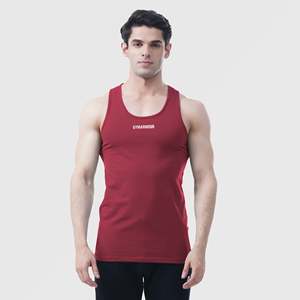 Fusion Shift Men's Tank <b>Top</b> in Maroon - Product Image 3