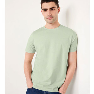 Camiseta de algodón 180g de alta calidad OEM al por mayor personalizada, camiseta ligera de algodón de gran tamaño para hombre, camisetas lisas para hombre en blanco - Product Image 4