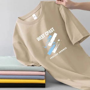 Camisetas Planas de Algodón para Hombre, Unisex, 100% Algodón, Lisas, al por Mayor, Baratas, MOQ Bajo, Entrega Rápida - Product Image 2