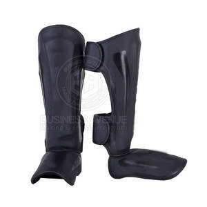 Protège-tibias de boxe de haute qualité, protection des pieds, protège-tibias en cuir MMA - Product Image 2