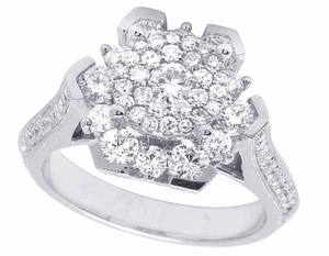 Diseño de flores nuevo S925 plata Moissanite diamante compromiso boda tendencia eternidad anillo para mujer joyería - Product Image 3