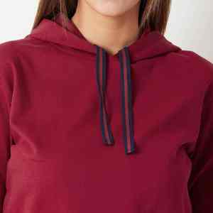 Custom Womens <b>Crop</b> Top Black & <b>White</b> Tie Dye All Over Print Hoodie with Custom Logo Fleecy Cotton Hooded Sweatshirt - Product Image 5