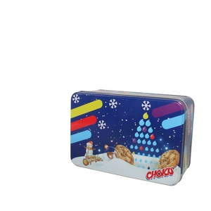 Custom Tinplate Rectangle <b>Box</b> with Custom Logo for <b>Cake</b> Chocolate Candy Biscuit Food <b>Gifts</b>-Christmas Edition - Product Image 5