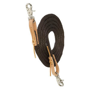 Riendas de cuerda de polietileno duraderas, extremos a presión, polipropileno trenzado, riendas de caballo, barril, carreras, sendero, equitación, pantalones de entrenamiento, ligeros - Product Image 2