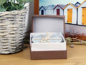 Juego de 4 posavasos redondos de mármol gris del Himalaya, grandes, flameados e impermeables, de 10 cm (4 pulgadas), para villas y apartamentos - Product Image 2