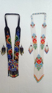 À la mode Boho Design Long gland collier ras du cou pour les femmes à la main tressé perle de rocaille cristal indien pour les cadeaux - Product Image 4