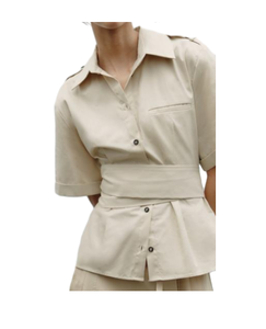 Cravate beige de qualité supérieure pas de chemise tissu élégant et de haute qualité approvisionnement en gros de l'Inde au meilleur prix - Product Image 1