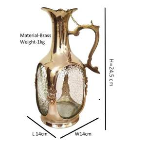 ขวดเหล้าทองเหลืองรูปพระสงฆ์โบราณ ของพรีเมียมวินเทจ ของตกแต่งบ้านและของขวัญสำหรับบาร์ - Product Image 5