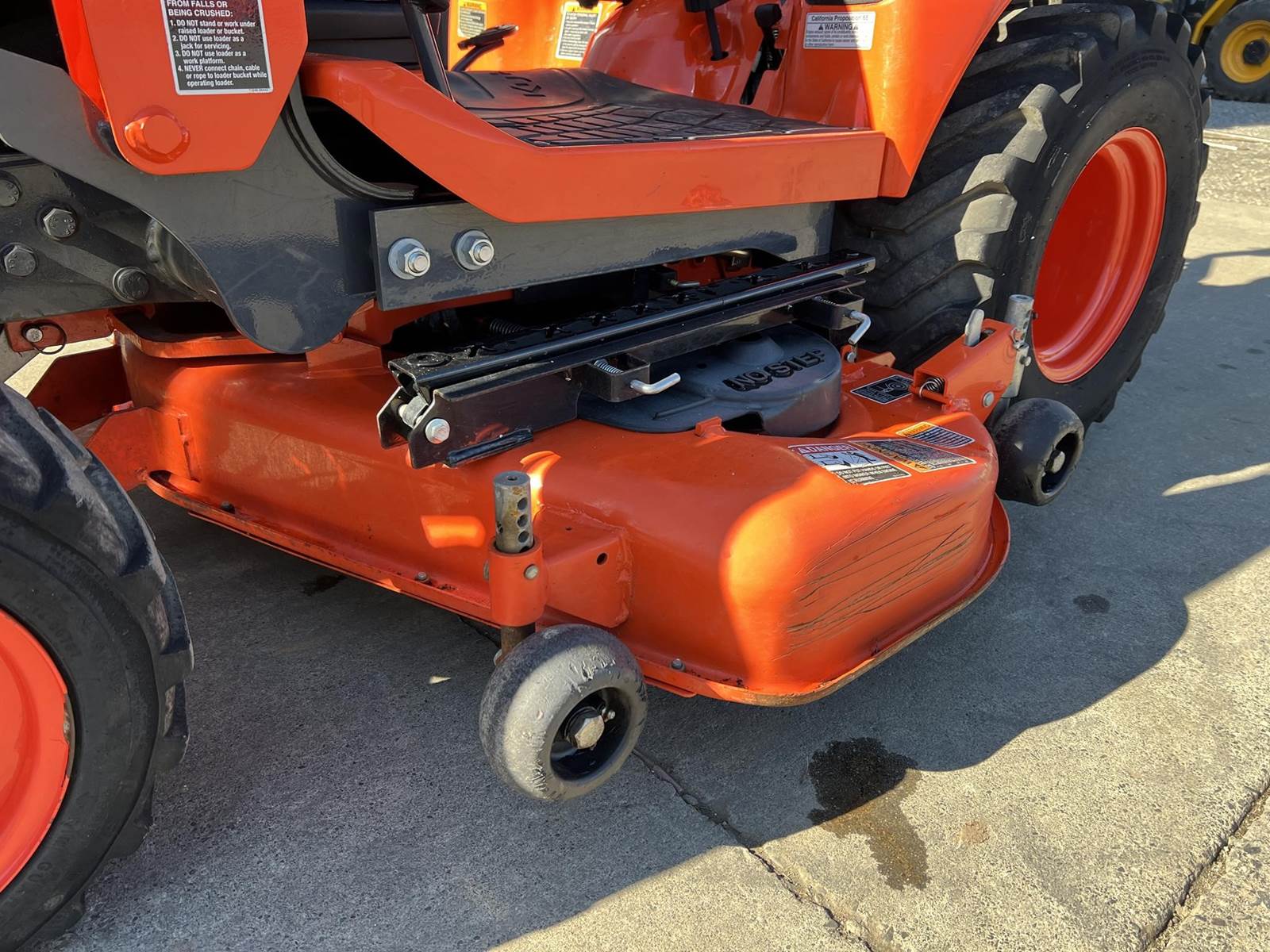 sub compact tractor used ls mt2s with front end loader with belly mower