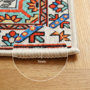 Yakut Vintage Pet Feeding Mat Non Slip Washable Custom Dog Cat Bowl Floor Mat Low Pile Personalized Pet Food Placemat OEM ODM - Product Image 2