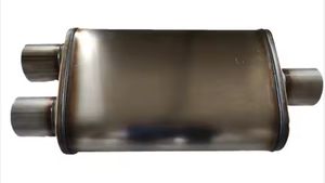 Prix de gros d'usine Accessoires de système d'échappement automatique haute performance Silencieux d'échappement universel en acier inoxydable 409 - Product Image 3