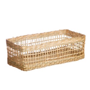 Nouveau choix jonc de mer tissé à la main panier de rangement multifonction écologique panier à linge fait à la main conception OEM fabricant du Vietnam - Product Image 5