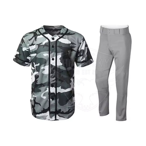 Uniforme de Béisbol de Alta Calidad, Duradero, de Spandex/Algodón, Transpirable, de Secado Rápido, Colores/Logotipos Personalizables, para Todas las Temporadas, para Exteriores - Product Image 1