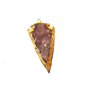 Collar con colgante de ágata de estrella nueva al por mayor, joyería de ágata Natural de diamante elegante, joyería de piedras preciosas de moda cristiana, punta de flecha - Product Image 5