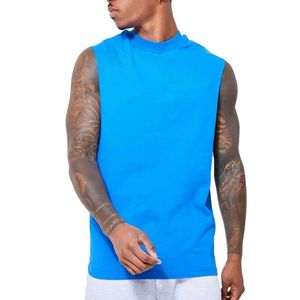 Chaleco sin mangas de alta calidad para hombre, Camiseta deportiva de punto de algodón transpirable personalizada, sublimación 3D, bordado de estilo informal - Product Image 1