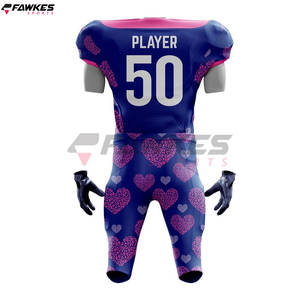 Vêtements de sport 2024 personnalisés de haute qualité uniformes de football ensembles d'uniformes de football américain en polyester - Product Image 3