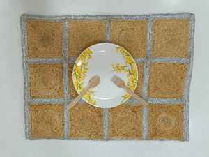 Juego de Alfombras Rectangulares Clásicas de Yute con Borde Marrón, Diseño Artesanal, Premium, Antideslizantes, Aptas para Mascotas, Lavables - Product Image 2