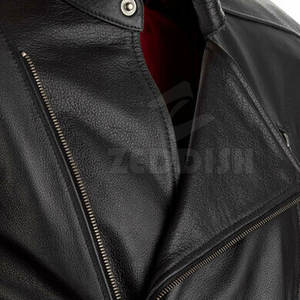 Chaqueta de Motociclista de Cuero Vacuno de Alta Calidad 2025 con Cuello Alto, Logotipo Personalizado, Transpirable para Conducir en Invierno - Product Image 5