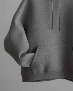 Sudadera con capucha de gran tamaño con cremallera y forro polar de algodón 600 GSM 100% para hombre de invierno con estampado personalizado-Servicio OEM - Product Image 2