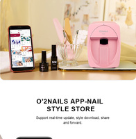 Nouvelle imprimante d'ongles 3d Art Machine prix imprimante Portable automatique ongles bricolage Mobile Art Machine d'impression d'ongles