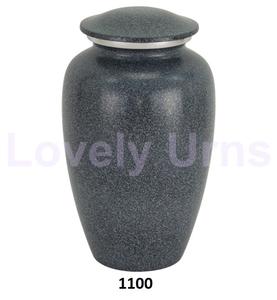 Urnas humanas de cenizas para adultos conmemorativas funerarias de cremación de aluminio de mármol gris de alta calidad - Product Image 1