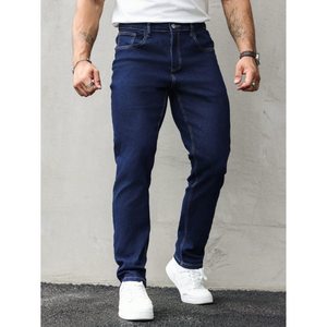 Jeans de Mezclilla Rectos de Cintura Alta, Estilo Vintage Retro Moderno, Corte Holgado para Hombre, Lavables y Transpirables, Tallas 26-40 - Product Image 5