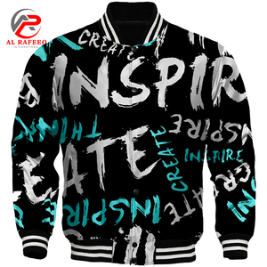 Vêtements pour hommes Streetwear de basketball personnalisé Varsity Jackets Woven Button - Product Image 1