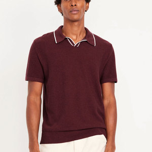 Polos informales de manga corta para hombre de algodón 100% de alta calidad personalizados en blanco al por mayor de alta calidad - Product Image 5