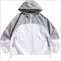 Nouvelle Arrivée 2025 – Blouson Coupe-Vent Homme Style Bomber Hiver Léger Imperméable à Capuche Motif Col Montant Caché