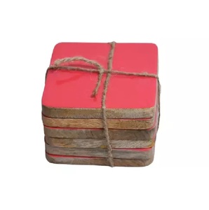 Stylish Resin <b>Wooden</b> Coaster Sets Best Quality and Trending Customizable Bulk Quantity and Color Mat/Pad Type - Product Image 5