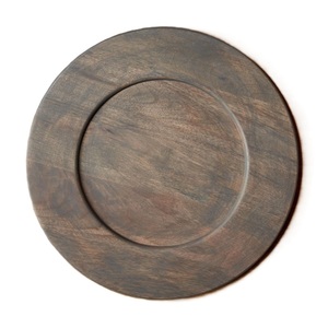 Assiettes de charge en bois naturel de qualité standard dernière conception forme ronde décor de table vaisselle assiettes - Product Image 2