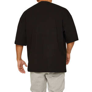 Camisetas de Hombre al por Mayor 2025, Camisetas Lisas con Impresión de Logotipo Personalizado, Corte Regular, 280 GSM, Hombros Caídos, Camisetas al por Mayor 100% Algodón - Product Image 2