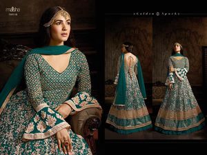 ชุดคลุมยาวผ้าปักลายกอร์เจ็ตเต้อคาลีแฟชั่นทันสมัยสำหรับผู้หญิงชุดสูทแต่งงานชุดปาร์ตี้อินเดีย - Product Image 2