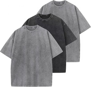 Unisex Custom Men's Street Acid Wash Oversized Vintage T-shirt 100% Cotton Breathable 230g Sizes - Product Image 4